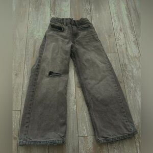 Zara Kids Charcoal Jeans with Ripped Detail